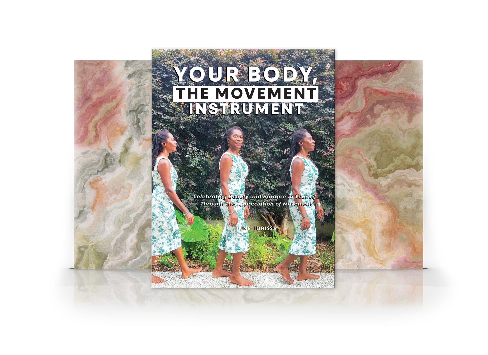 Your Body The Movement Instrument Books UP with Marble & White Background